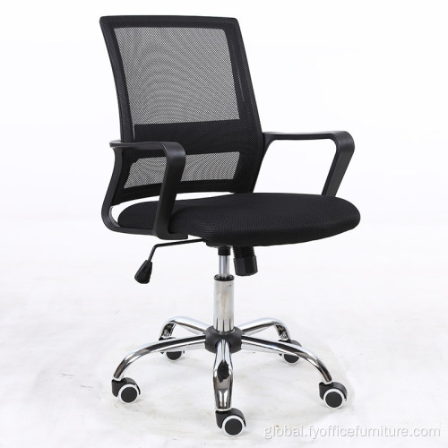 China Whole-sale price Black Modern Fabric Mesh Office Task Chair Factory